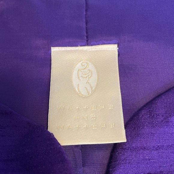 Vintage Watters & Watters Purple Silk Mother of the Bride/Groom 2-Piece Dress - Picture 6 of 14